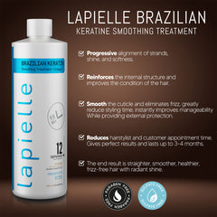 16oz Brazilian Keratin Formaldehyde Free Hair Straightening Treatment - Ideal for Moisturizing Straight Hair and Eliminating Frizzy.