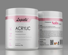 16oz Pink Acrylic Powder For Nail. Long-lasting, Large capacity and quick dry. Quality Salon Manicure Nail extension